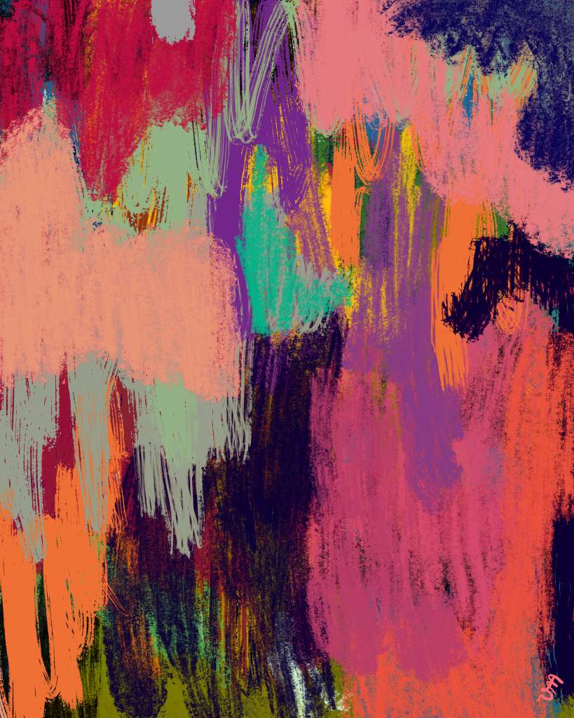Digital abstract painting